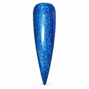 Blue My Mind metallic blue gel polish with turquoise and violet flecks