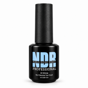 Hi Shine blue-violet no-wipe gel top coat by Nails Done Right