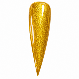 Hometown Gold HEMA-free gold glitter gel polish swatch by Nails Done Right