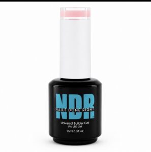 Ballerina pink Universal Builder Gel by Nails Done Right, HEMA-free 15 mL