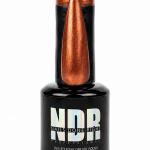 Lucky Penny bright copper metallic gel polish by Nails Done Right