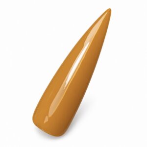 Butterscotch warm golden yellow cream gel polish color swatch by Nails Done Right