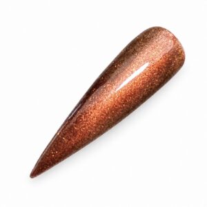 Lions Gate copper cat eye gel polish with warm orange-brown magnetic shimmer