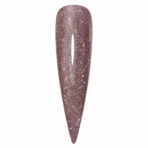 Kacie rosy mauve flash reflective glitter gel polish