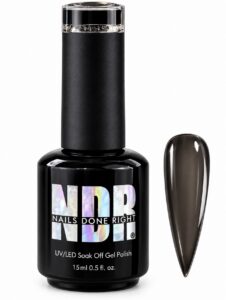 Black Veil sheer black no-wipe gel top coat by Nails Done Right