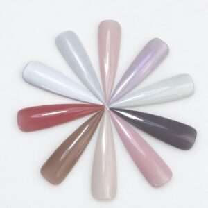 Color wheel of all 10 shades in the French Collection
