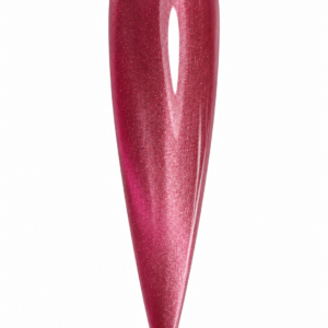 Candy Cane Kisses pink cat eye gel polish swatch with rosy magnetic shimmer